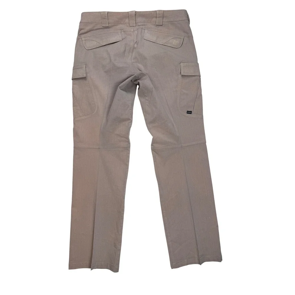 5.11 Tactical Mens Cargo Tan Khaki Ripstop Straight Leg Outdoor Workwear xxl